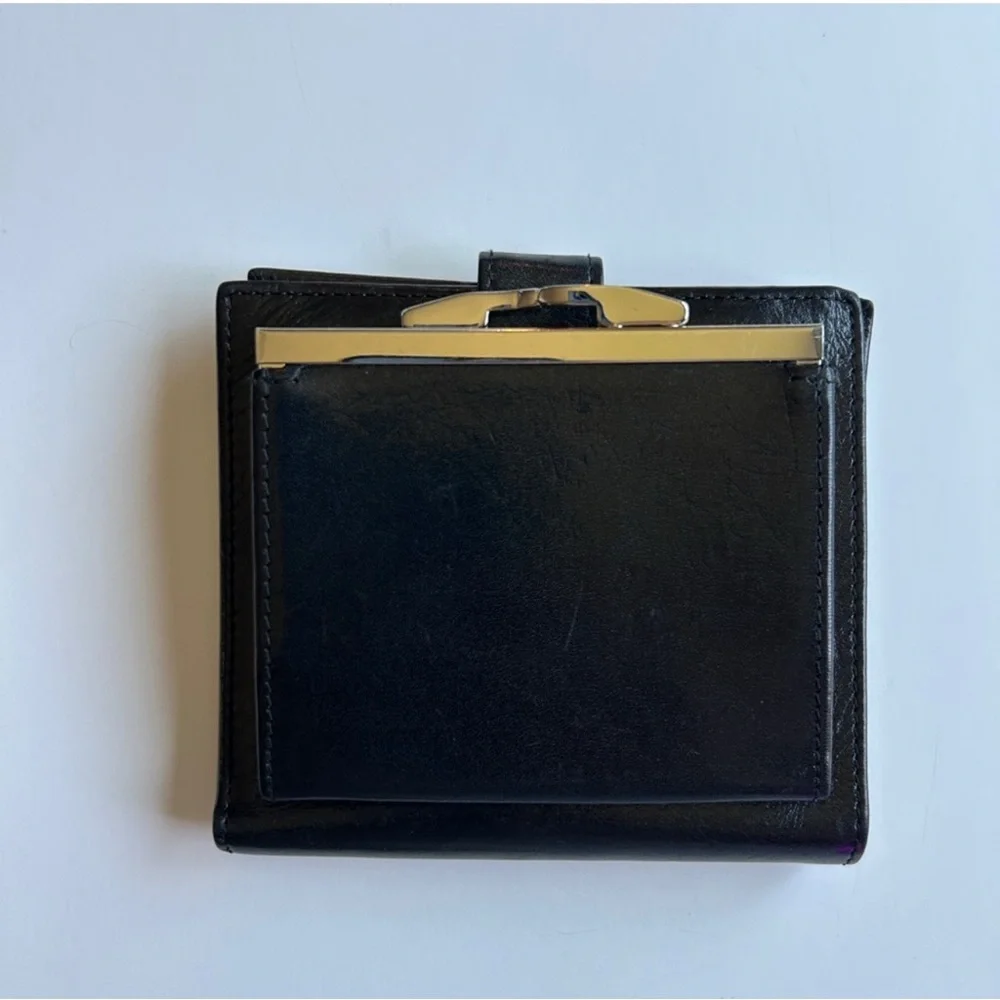 Bosca Men’s Black Leather Key & Card Holder